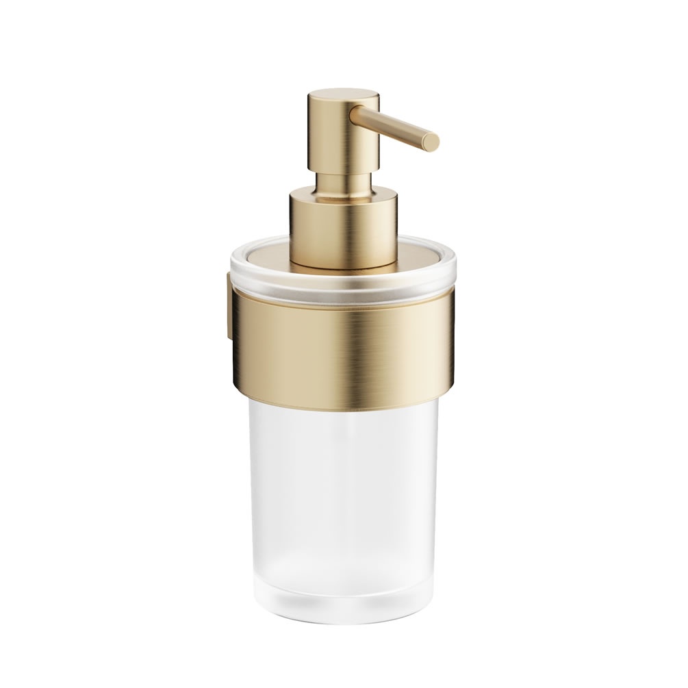 Cutout image of Crosswater Velo Brushed Brass Soap Dispenser
